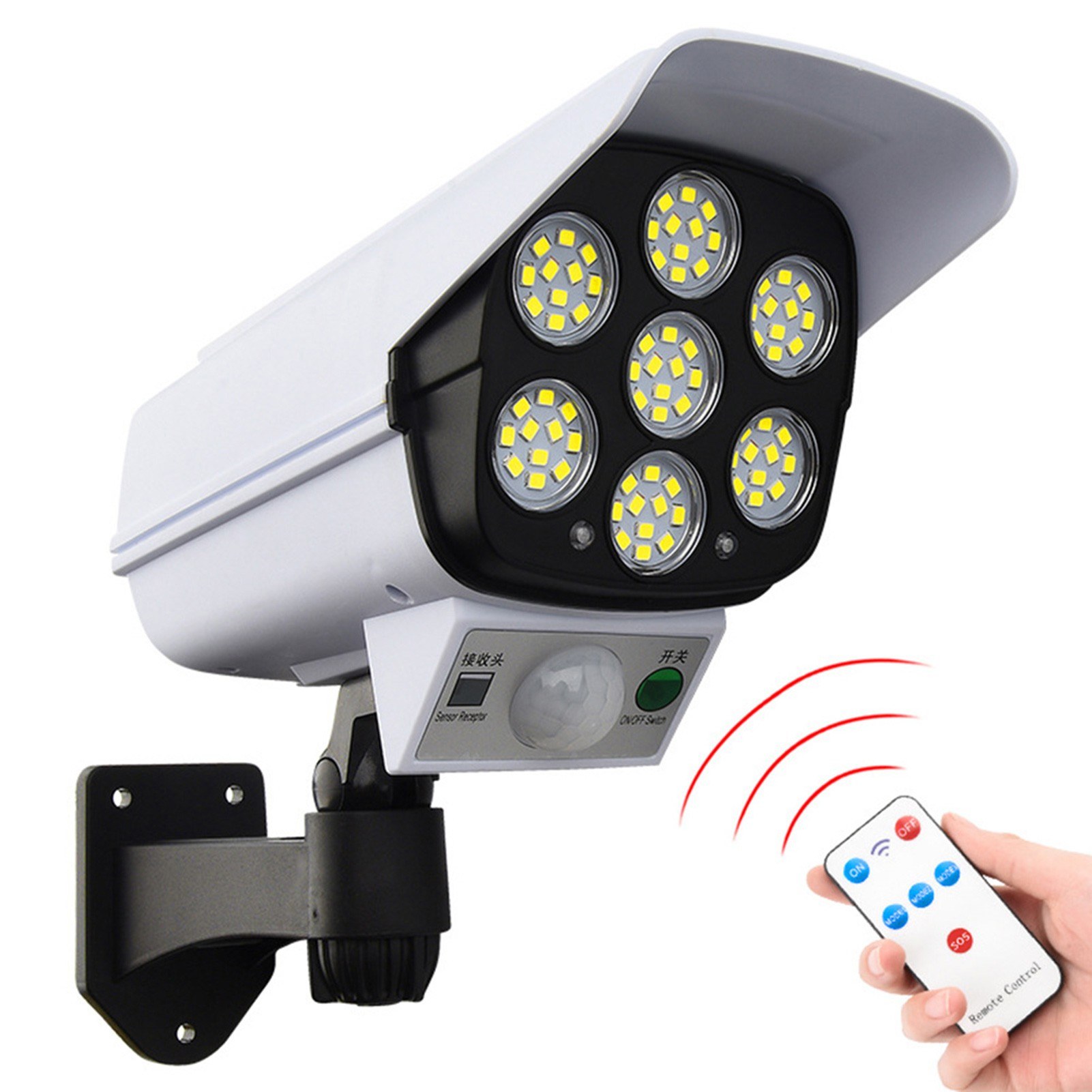 مصباح طاقية شمسي (77led) مع ريموت مصباح طاقية شمسي (77led) مع ريموت